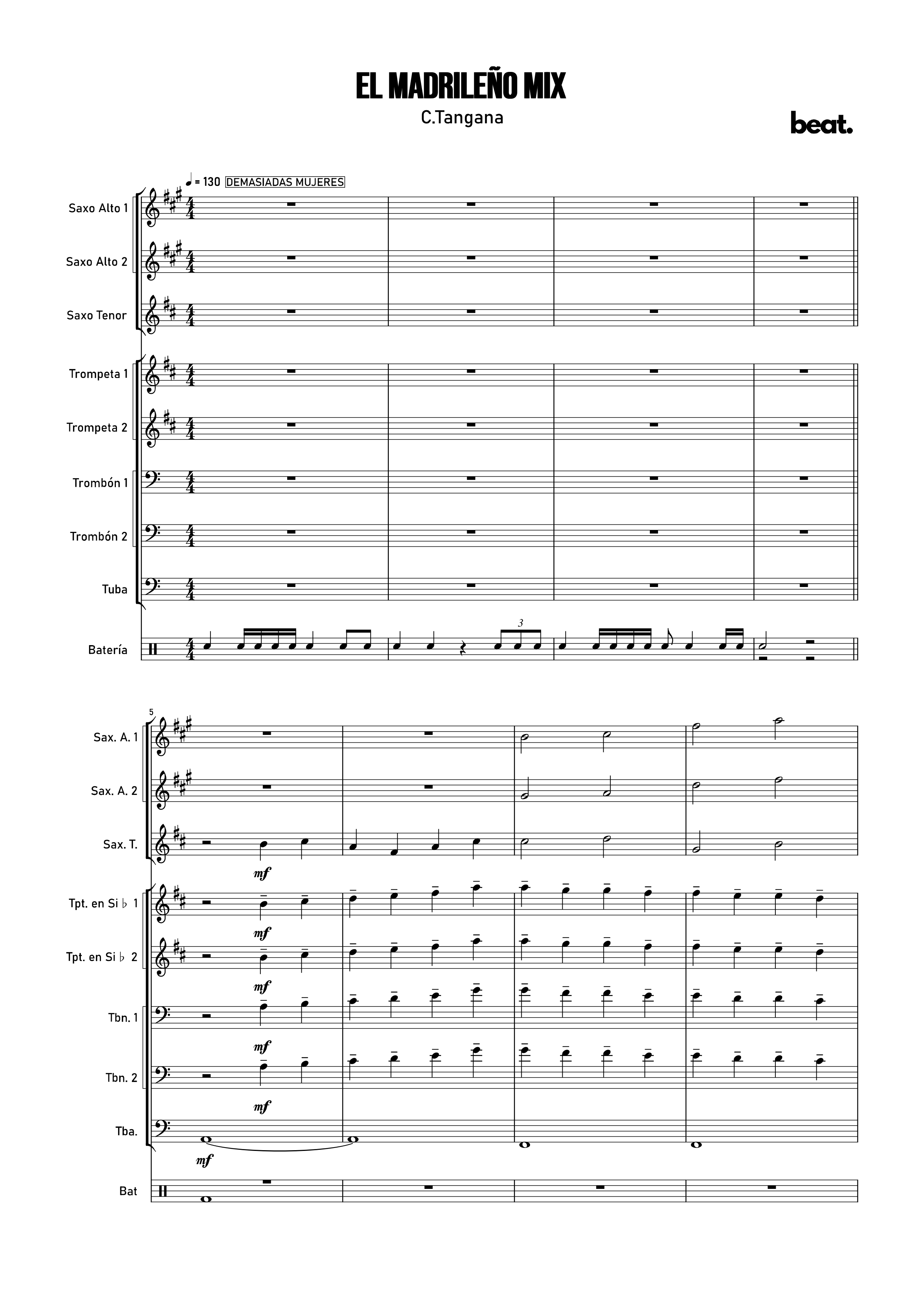 Vista previa de la partitura de El Madrileño